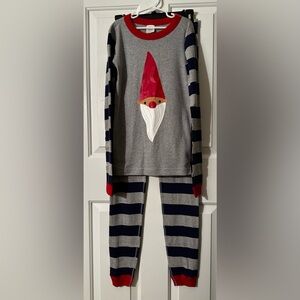 NWT HANNA ANDERSSON 14 160 Org Cotton Long Johns Winter Gnome Striped Pajamas